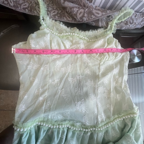 Elegant Green Floral Women's Skirt - Picture 3 of 6